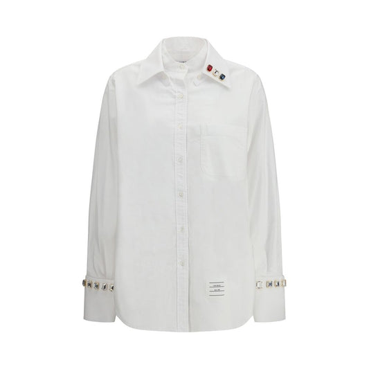 Thom Browne White Cotton Dress Shirt