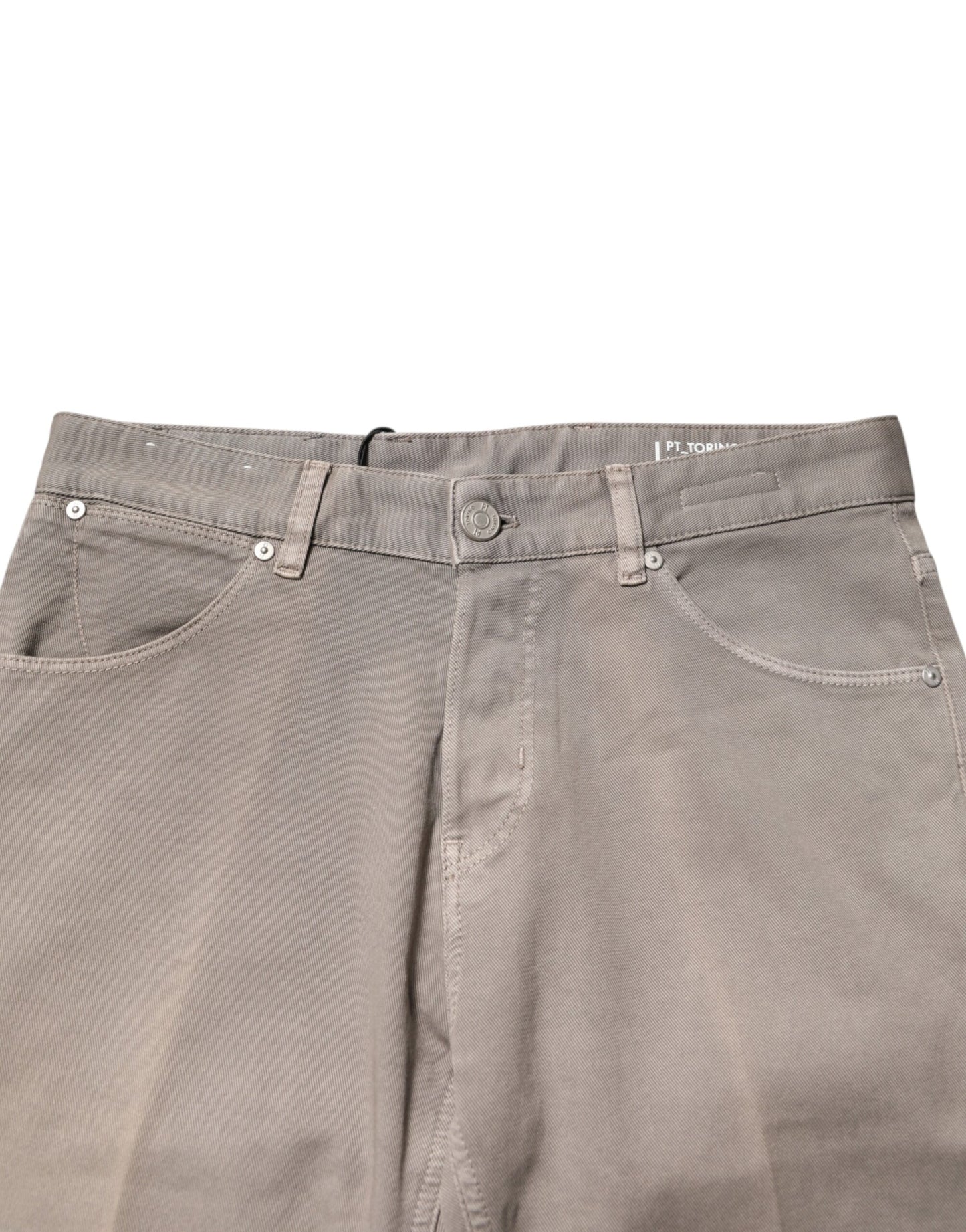 PT Torino Brown Bull Denim Reggae Mastice Straight Trouser Jeans