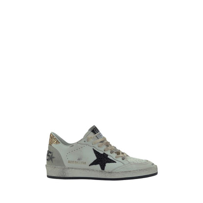 Golden Goose White Calf Leather Bos Taurus Low Top Sneakers