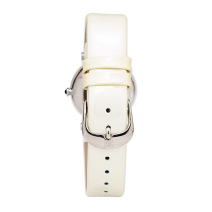 Laura Biagiotti Beige Leather Dress Watch