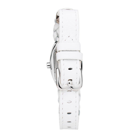 Laura Biagiotti White Leather Dress Watch