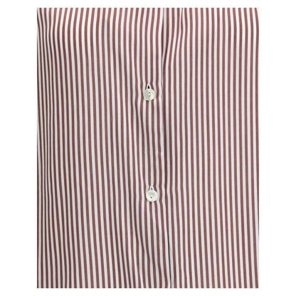 Kristina Ti Bordeaux Viscose Pattern Shirt