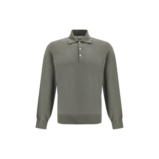 Brunello Cucinelli Bicolor Cotton Shortsleeve Shirt