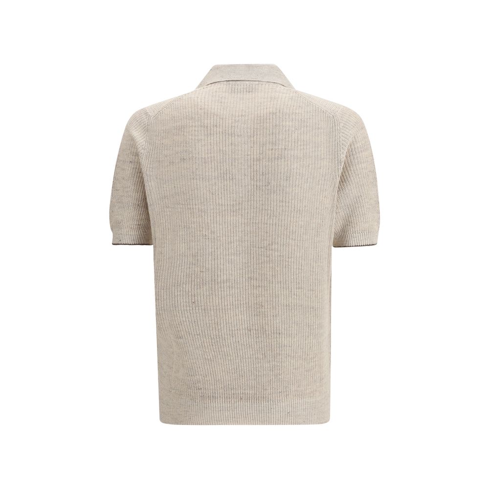 Brunello Cucinelli Beige Cotton Sweater