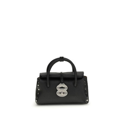Zanellato Black Calf Leather Bos Taurus Handbag