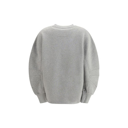The Attico Gray Cotton Sweatshirt
