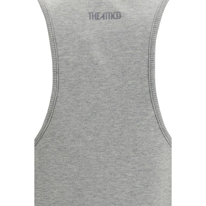The Attico Gray Cotton Casual Dress