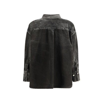 The Attico Black Denim Shirt