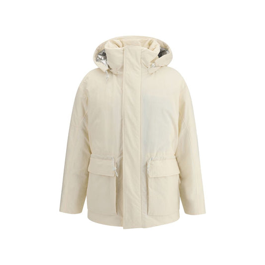 LAMINAR White Polyester Parka