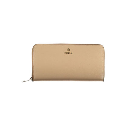 Furla Beige Leather Women Wallet