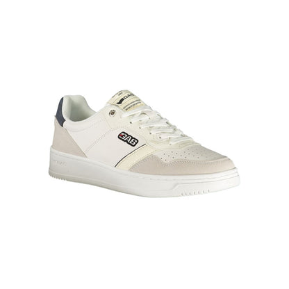 Gas White Polyester Men's Sneaker