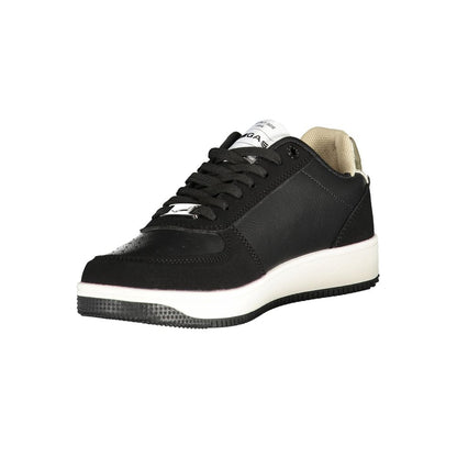 Gas Black Polyurethane Women Sneaker