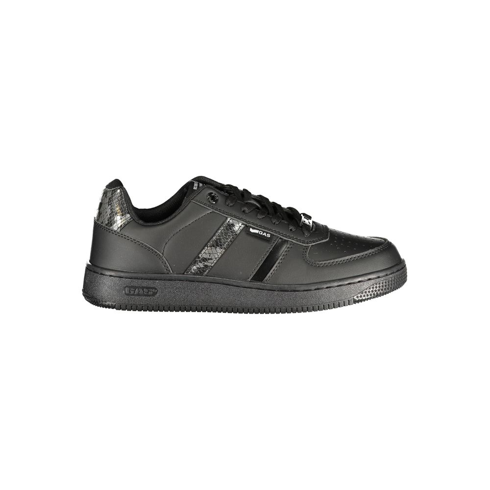 Gas "Black Polyurethane Women's Sneaker"