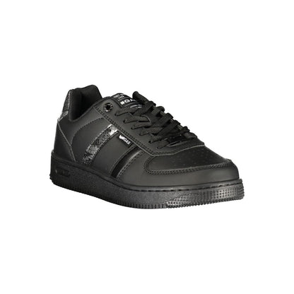 Gas "Black Polyurethane Women's Sneaker"