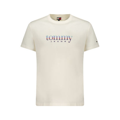 Tommy Hilfiger Bianco Cotton Men T-Shirt