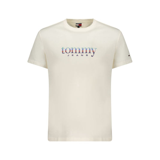 Tommy Hilfiger Bianco Cotton Men T-Shirt