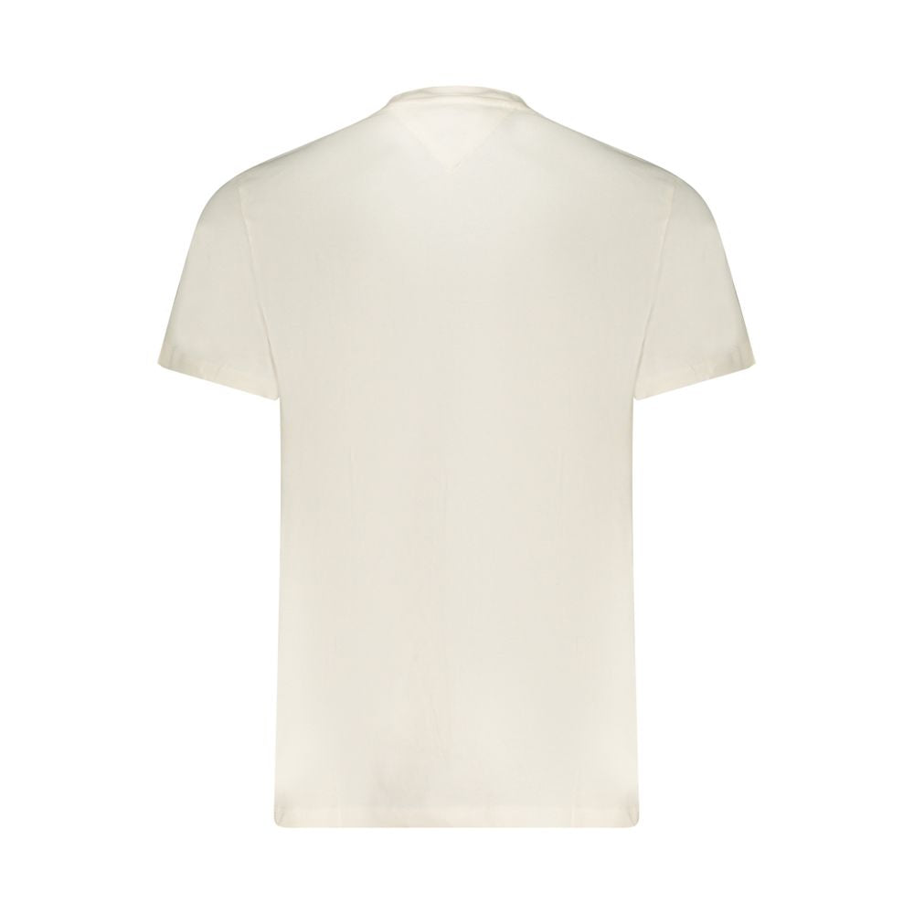 Tommy Hilfiger Bianco Cotton Men T-Shirt