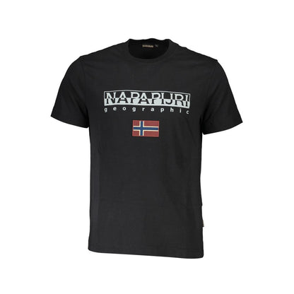 Napapijri Black Cotton Men T-Shirt