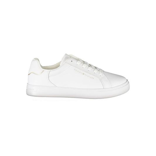 Tommy Hilfiger White Polyester Athletic Sneakers