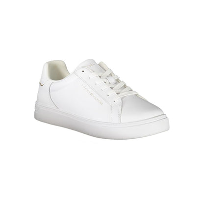 Tommy Hilfiger White Polyester Athletic Sneakers