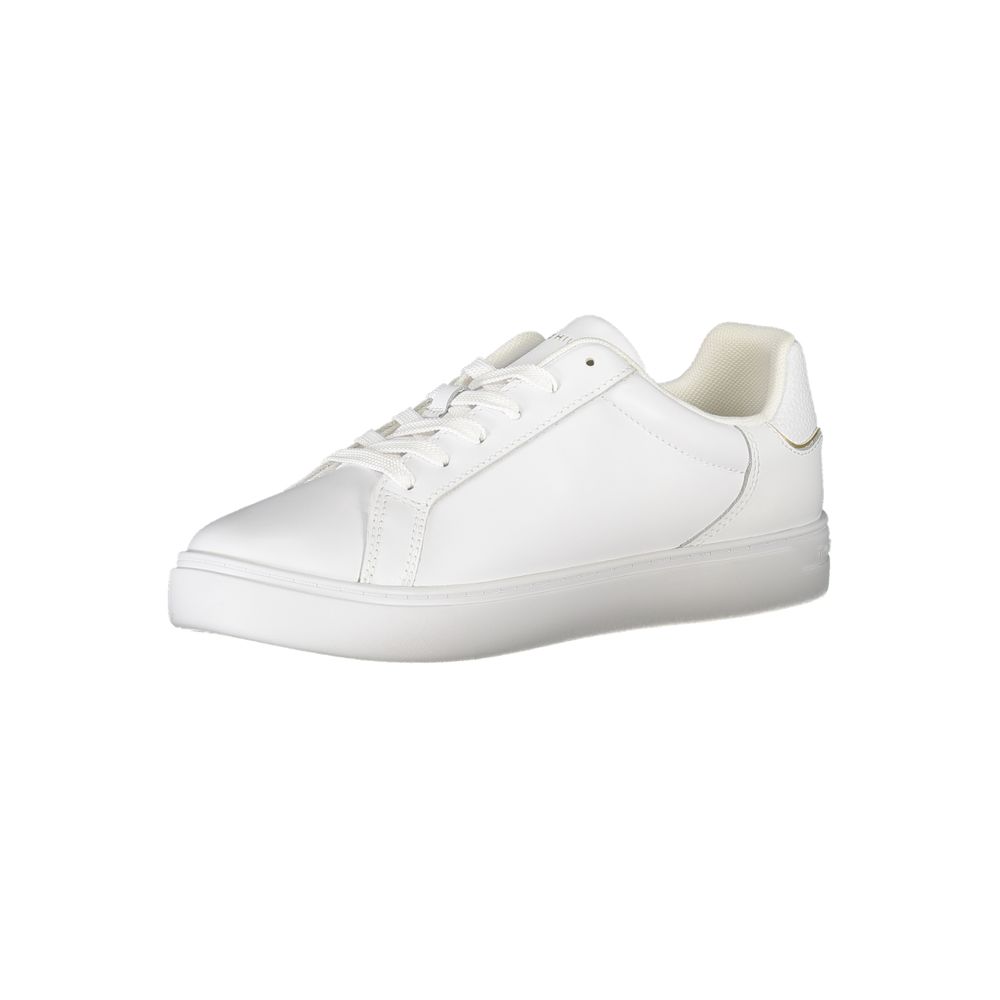 Tommy Hilfiger White Polyester Athletic Sneakers