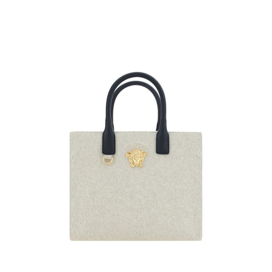 Versace Cream Cotton Shoulder Bag