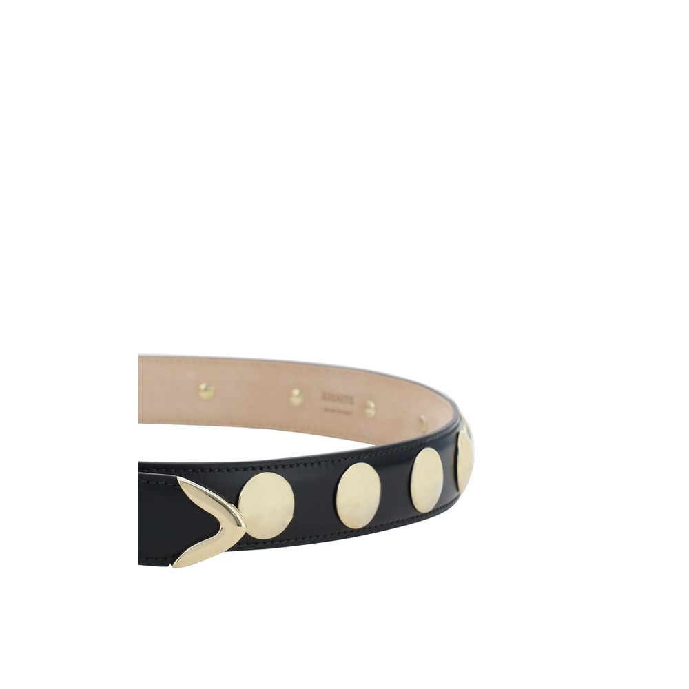 Khaite Black Calf Leather Bos Taurus Belt