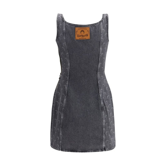 Marine Serre Gray Cotton Casual Dress