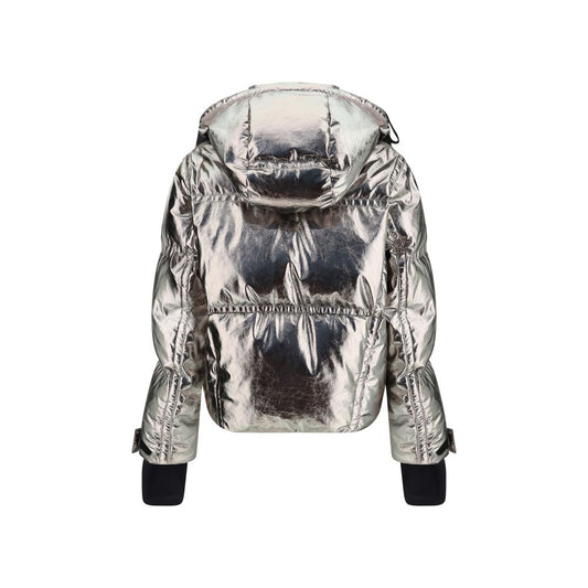 Moncler Grenoble Silver Polyester Coat