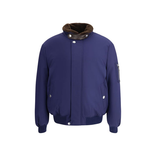 Brunello Cucinelli Blue Polyamide Bomber