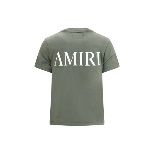 Amiri Green Cotton T-Shirt