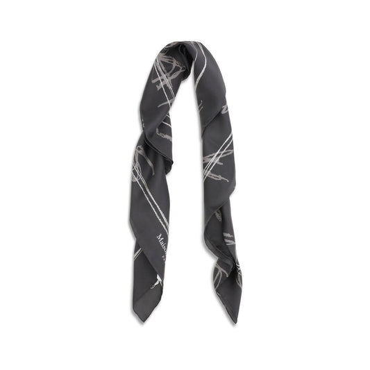 Margiela Gray Silk Scarf