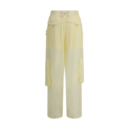 PINKO Yellow Polyester Cargo Pants