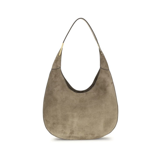 Savette Beige Calf Leather Bos Taurus Shoulder Bag