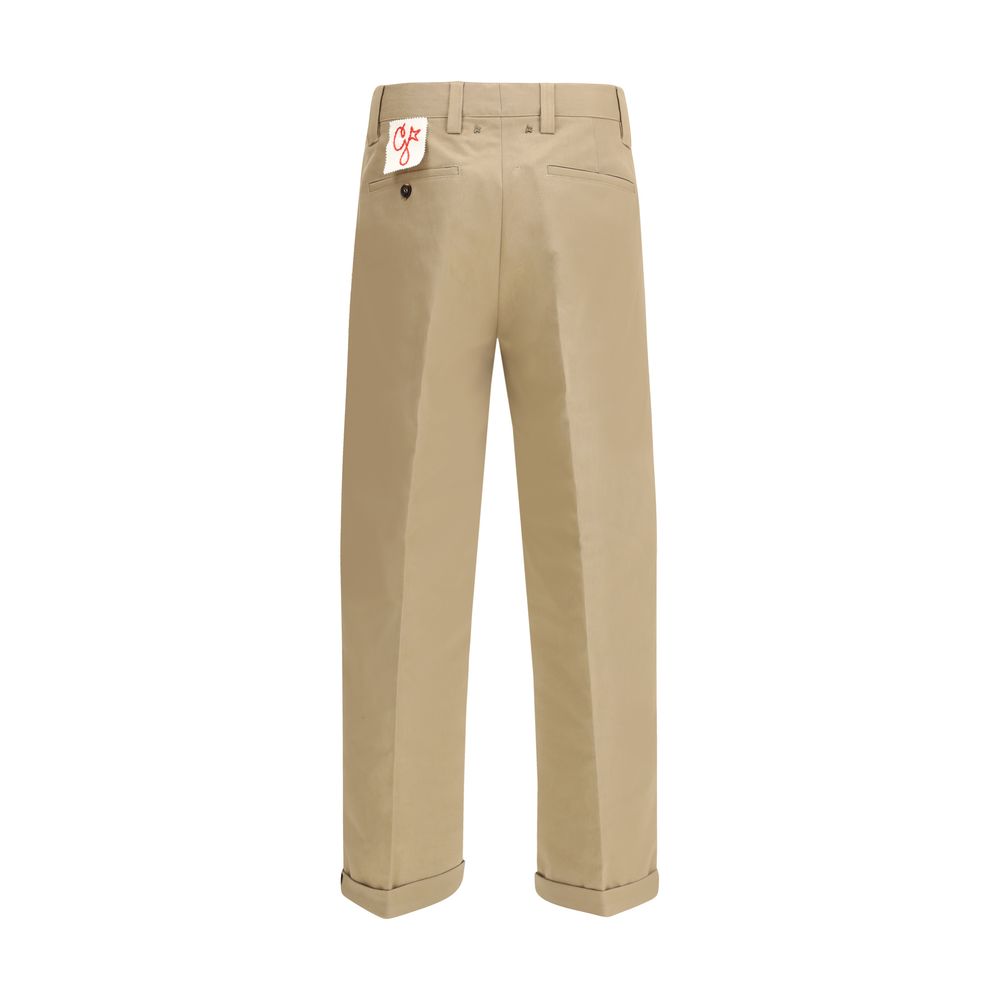 Golden Goose Bicolor Cotton Chino Pants