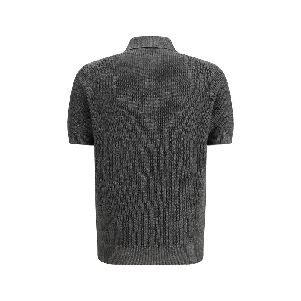 Brunello Cucinelli Gray Cotton Sweater