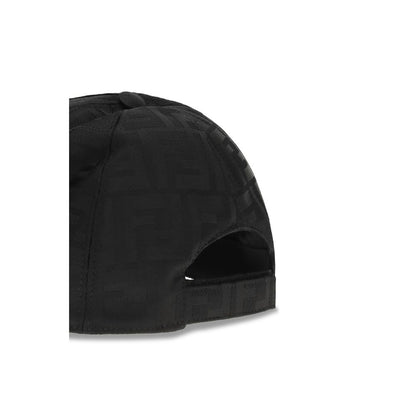 Fendi Black Polyamide Cap (Baseball Hat)