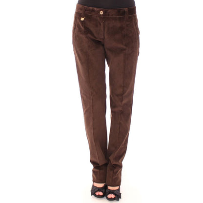 Dolce & Gabbana Brown Cotton Casual Pants