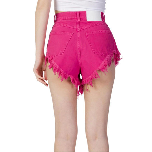 Hinnominate Fuchsia Cotton Short And Mini Shorts