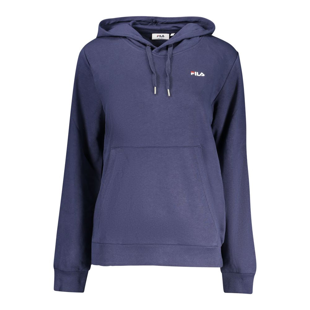 Fila Blue Cotton Women's Hooded Sweatshirt