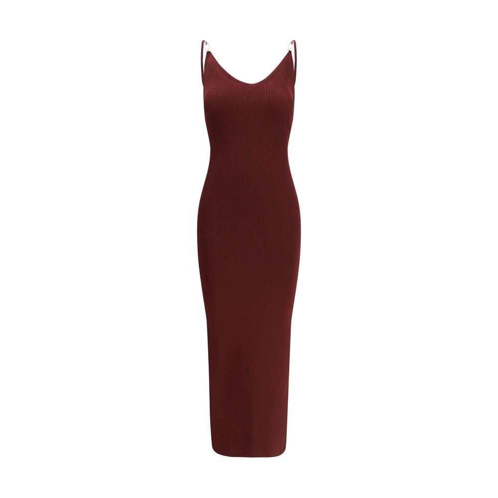 Versace Bordeaux Viscose Casual Dress