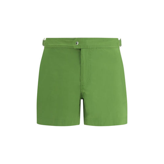 Tom Ford Green Polyester Swim Shorts