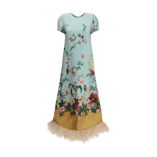 La Double J Multicolor Silk Casual Dress