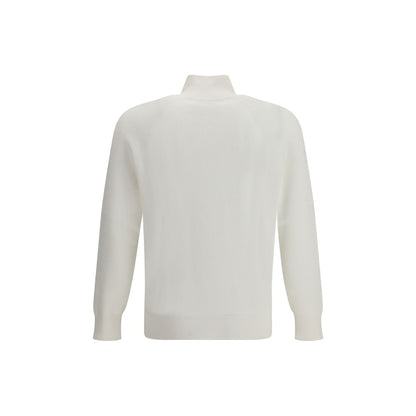 Brunello Cucinelli White Cotton Sweatshirt
